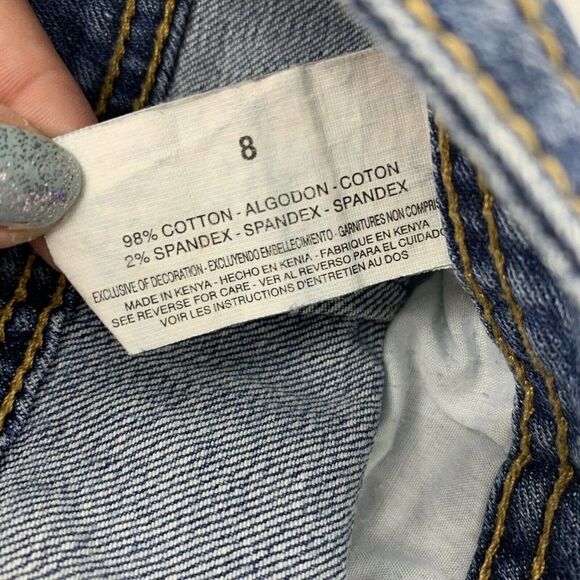 Gloria Vanderbilt Blue Jean Capri Pants Size 8 - Picture 6 of 6